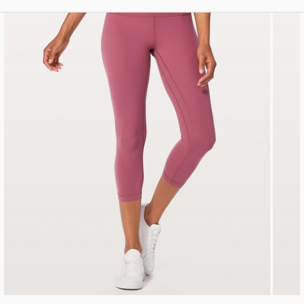 ISO lululemon align crop so merlot